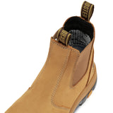 Rock Rooster Footwear ROCKROOSTER Lumen Tan 6 inch Slip On Soft Toe Leather Work Boots AK222NT, view 5