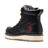 Rock Rooster Footwear ROCKROOSTER Magnolia Men's 6 inch Black Soft Toe Zip Sided Wedge Work Boots SAP310, view 2