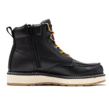 Rock Rooster Footwear ROCKROOSTER Magnolia Men's 6 inch Black Soft Toe Zip Sided Wedge Work Boots SAP310, view 3