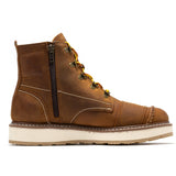 Rock Rooster Footwear ROCKROOSTER Magnolia Men's 6 inch Brown Zip Sided Soft Toe Wedge Work Boots SAP309, view 3