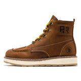Rock Rooster Footwear ROCKROOSTER Magnolia Men's 6 inch Brown Zip Sided Soft Toe Wedge Work Boots SAP309, view 4