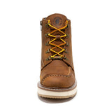 Rock Rooster Footwear ROCKROOSTER Magnolia Men's 6 inch Brown Zip Sided Soft Toe Wedge Work Boots SAP309, view 6