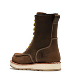 Rock Rooster Footwear ROCKROOSTER Mantua Men's 8 inch Dark Brown Soft Toe Wedge Work Boots SAP308, view 2