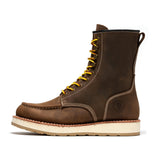 Rock Rooster Footwear ROCKROOSTER Mantua Men's 8 inch Dark Brown Soft Toe Wedge Work Boots SAP308, view 3