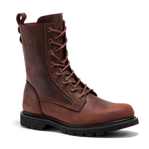 Rock Rooster Footwear ROCKROOSTER Mantua Men's 8 inch Zip-sided Soft Toe Lug Sole Work Boots SAP130