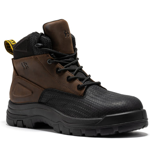 Rock Rooster Footwear ROCKROOSTER Marfa Brown 6 Inch Waterproof Composite Toe Leather Work Boots CP210