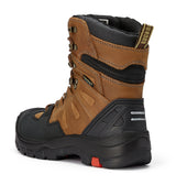 Rock Rooster Footwear ROCKROOSTER Woodland Men's 8 inch Brown Work Boots, Composite Toe, Slip Resistant, Electrical Hazard Protection, Rubber outsole AK869, view 5