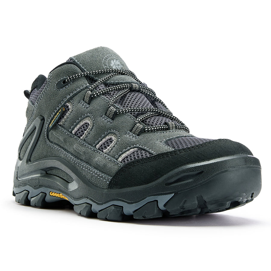 Rock Rooster Footwear ROCKROOSTER Newland Gray 4 Inch Waterproof Hiking Shoes KS5514