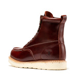 Rock Rooster Footwear ROCKROOSTER Norwood Cherry Brown Men's 6 inch Soft Toe Wedge Work Boots SAP600, view 2