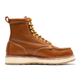 Rock Rooster Footwear ROCKROOSTER Norwood Men's 6 inch Brown Soft Toe Wedge Work Boots SAP611, view 2