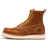 Rock Rooster Footwear ROCKROOSTER Norwood Men's 6 inch Brown Soft Toe Wedge Work Boots SAP611, view 3