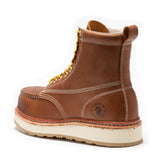 Rock Rooster Footwear ROCKROOSTER Norwood Men's 6 inch Brown Steel Toe Wedge Work Boots SAP621, view 2