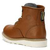 Rock Rooster Footwear ROCKROOSTER Roberta Men's Safety Water Resistant Tan Leather Wedge Work Boots with Vibram® Outsole VAP615, view 2