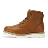Rock Rooster Footwear ROCKROOSTER Roberta Men's Safety Water Resistant Tan Leather Wedge Work Boots with Vibram® Outsole VAP615, view 3