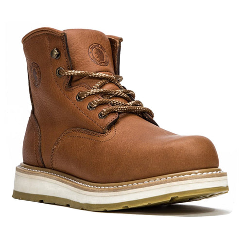 Rock Rooster Footwear ROCKROOSTER Roberta Men's Wedge Work Boots, Safety Water Resistant Leather Boots, ASTM 2892 AP615