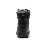 Rock Rooster Footwear ROCKROOSTER Roslyn Black 7 inch Zip-sided Composite Toe Leather Work Boots CP245Z, view 4