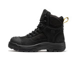 Rock Rooster Footwear ROCKROOSTER Stowe Black 7 inch Composite Toe Leather Work Boots CP212BK, view 4