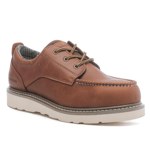 Rock Rooster Footwear ROCKROOSTER Trinidad Men's 4 inch Brown Soft Toe Wedge Work Boots VAP2302