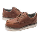 Rock Rooster Footwear ROCKROOSTER Trinidad Men's 4 inch Brown Soft Toe Wedge Work Boots VAP2302, view 2