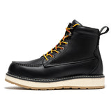 Rock Rooster Footwear ROCKROOSTER Trinidad Men's 6 inch Black Steel Toe Wedge Work Boots SAP2301, view 3