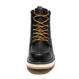 Rock Rooster Footwear ROCKROOSTER Trinidad Men's 6 inch Black Steel Toe Wedge Work Boots SAP2301, view 4