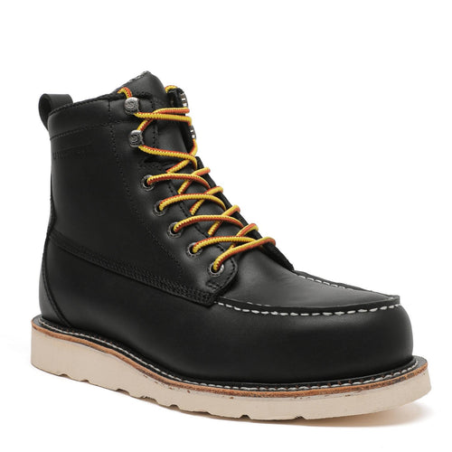 Rock Rooster Footwear ROCKROOSTER Trinidad Men's 6 inch Black Steel Toe Wedge Work Boots VAP2301
