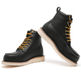 Rock Rooster Footwear ROCKROOSTER Trinidad Men's 6 inch Black Steel Toe Wedge Work Boots VAP2301, view 2