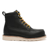 Rock Rooster Footwear ROCKROOSTER Trinidad Men's 6 inch Black Steel Toe Wedge Work Boots VAP2301, view 3