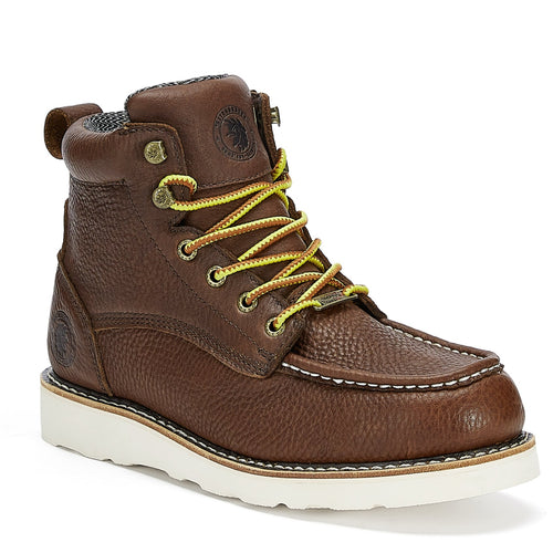 Rock Rooster Footwear ROCKROOSTER Walker 6 inch Waterproof Wedge Work Boots, Soft toe, Oil Resistant ASTM 2892 with Vibram® Outsole VAP360II