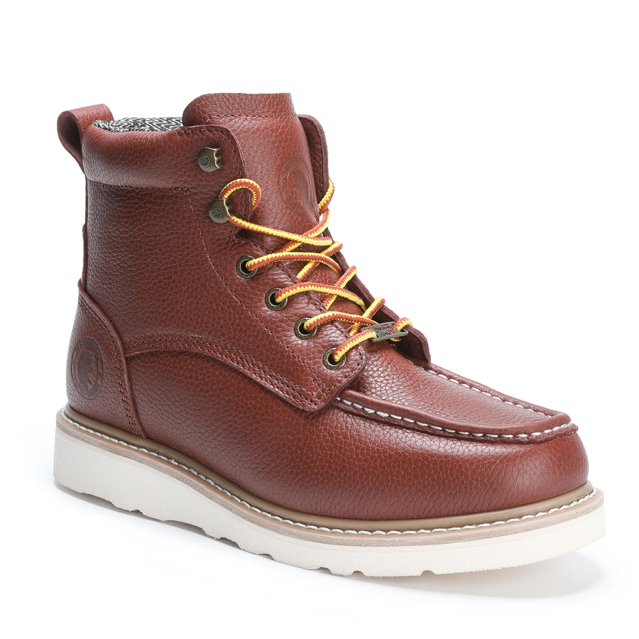 Rock Rooster Footwear ROCKROOSTER Walker 6 inch Wedge Work Boots, Soft toe, Oil Resistant ASTM 2892 with Vibram® Outsole VAP360