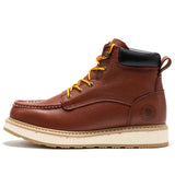 Rock Rooster Footwear ROCKROOSTER Walker Men's 6 Inch Brown Soft Toe Wedge Work Boots SAP360, view 3