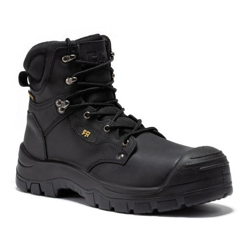 Rock Rooster Footwear ROCKROOSTER Woodland Black 6 inch Waterproof Composite Toe Leather Work Boots AK662