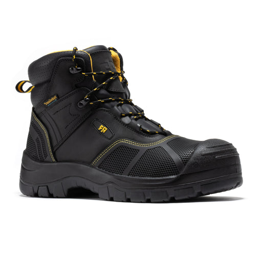 Rock Rooster Footwear ROCKROOSTER Woodland Black 6 inch Waterproof Composite Toe Leather Work Boots AK663