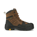 Rock Rooster Footwear ROCKROOSTER Woodland Brown 6 inch Waterproof Safety Toe Leather Work Boots AK669, view 4