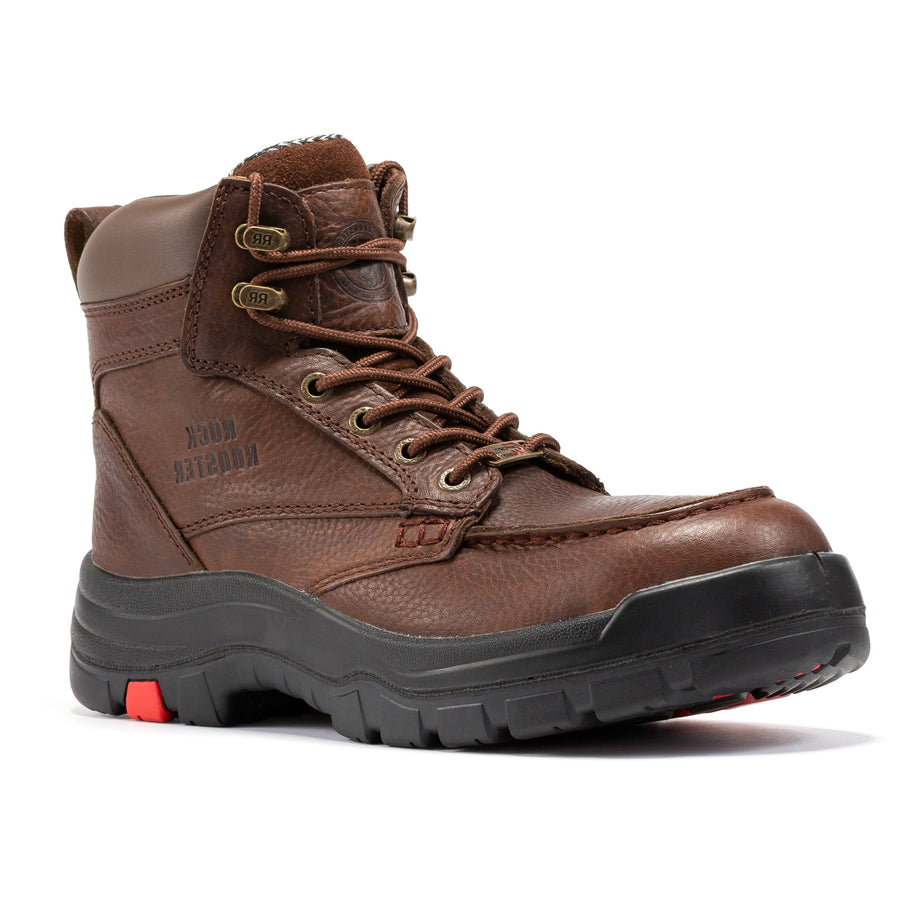 Rock Rooster Footwear ROCKROOSTER Zumbro 6 inch Wide Steel Toe, Waterproof Work Boots, Rubber Outsole, EH Protection, ASTM 2413, Work Boots AK372