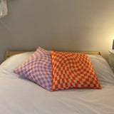 Roomtery 3D Checkered Cushion Cover, view 5