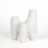 Roomtery Abstract Triple Ceramic Candle Holder, view 6