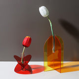 Roomtery Acrylic X Modern Aesthetic Vase, view 4