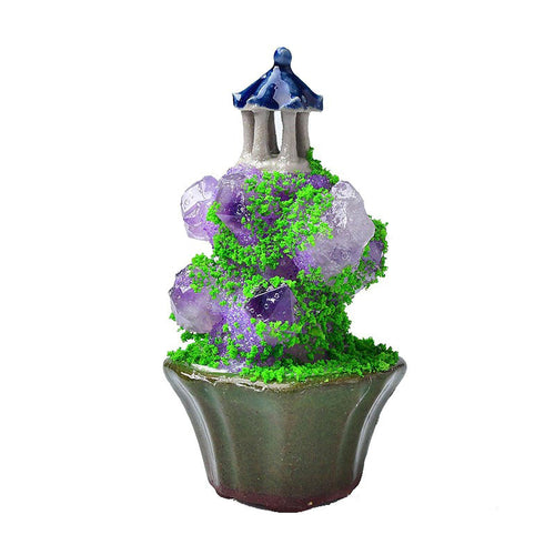 Roomtery Amethyst Fairy Tower Mini Figurine