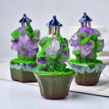 Roomtery Amethyst Fairy Tower Mini Figurine, view 4