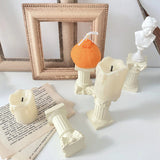 Roomtery Antique Pillar Candlestick, view 3