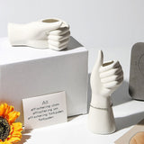 Roomtery Arm Shaped Ceramic Vase, view 2