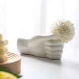 Roomtery Arm Shaped Ceramic Vase, view 4