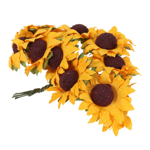 Roomtery Artificial Mini Sunflowers