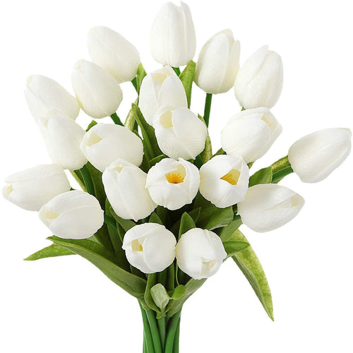 Roomtery Artificial Tulip Flowers Bouquet (20 pcs)