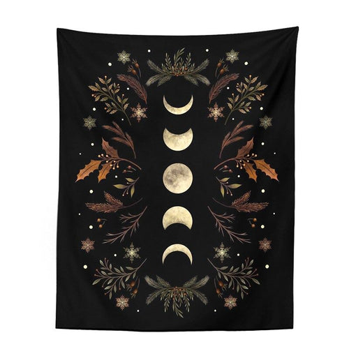 Roomtery Autumn Moon Phases Tapestry