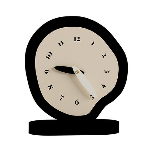 Roomtery B&W Irregular Minimalist Desk Clock
