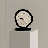 Roomtery B&W Irregular Minimalist Desk Clock, view 2