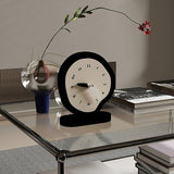 Roomtery B&W Irregular Minimalist Desk Clock, view 3