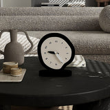 Roomtery B&W Irregular Minimalist Desk Clock, view 4
